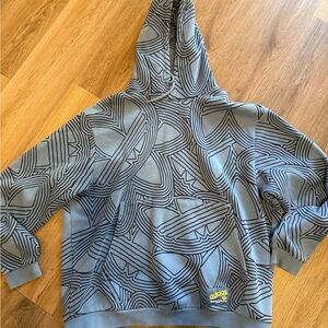 Adidas blue Patterned Hoodie 2XL